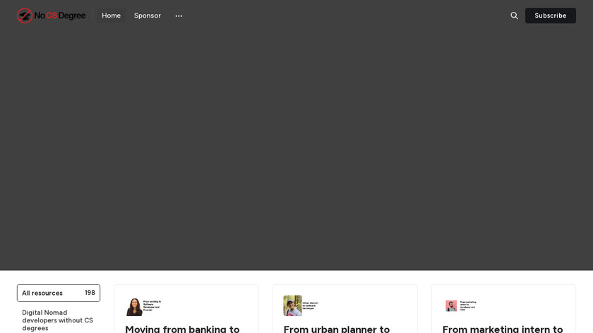No CS Degree Landing Page