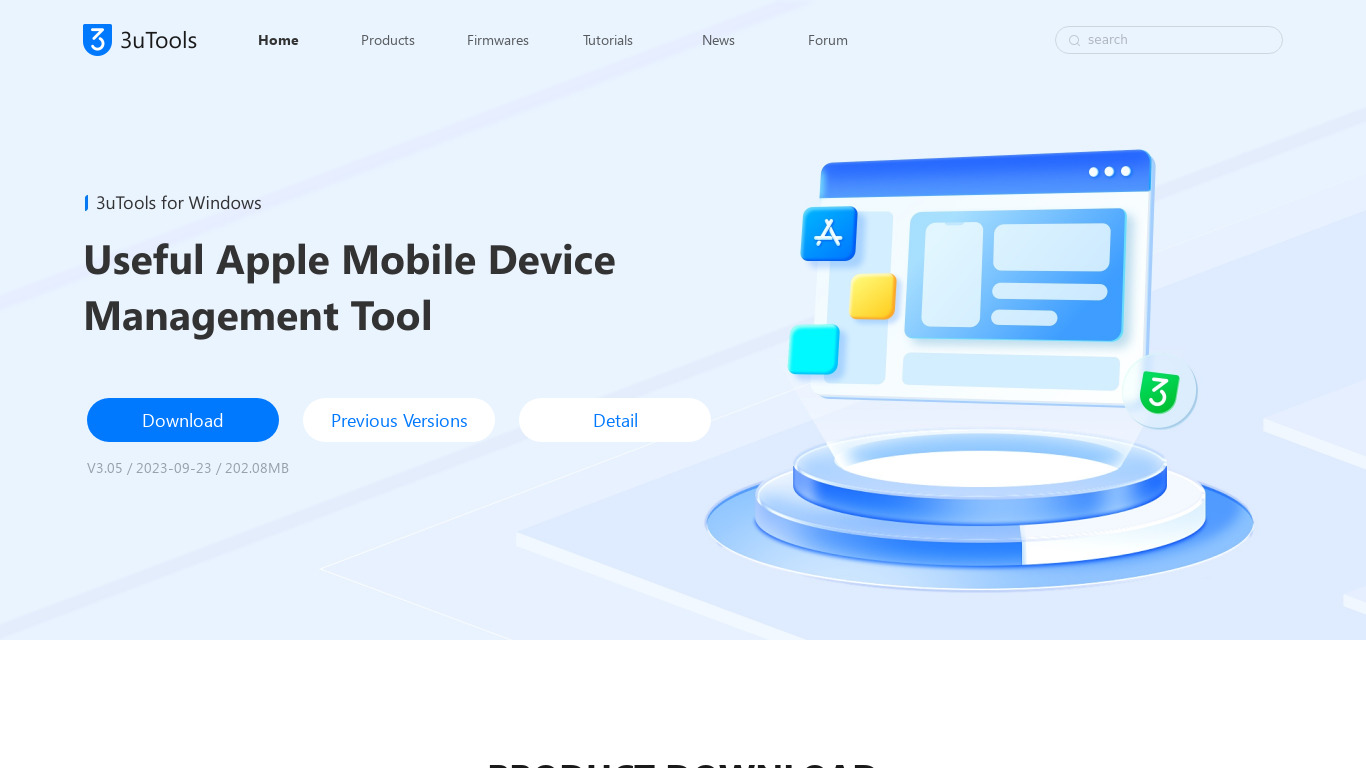 3uTools Landing page