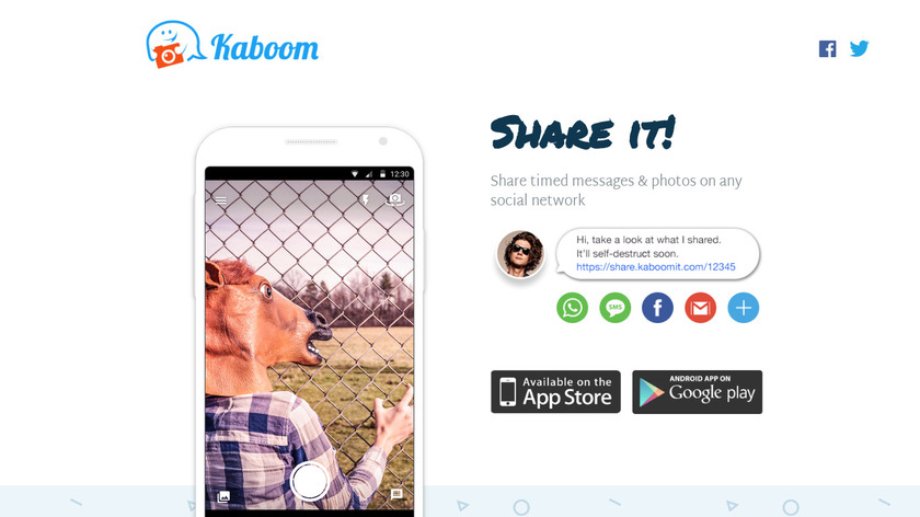 Kaboom by Hotspot Shield Landing Page