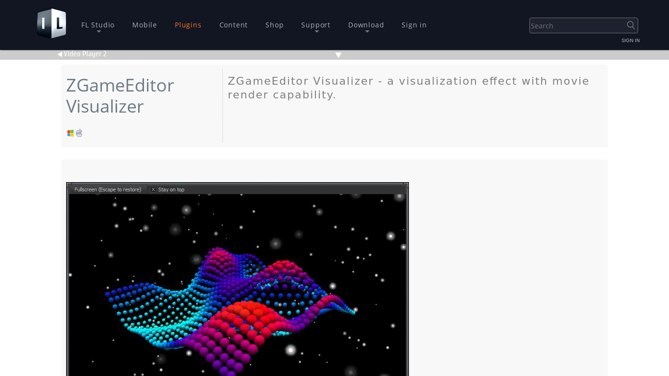 image-line.com ZGameEditor Visualizer Landing page