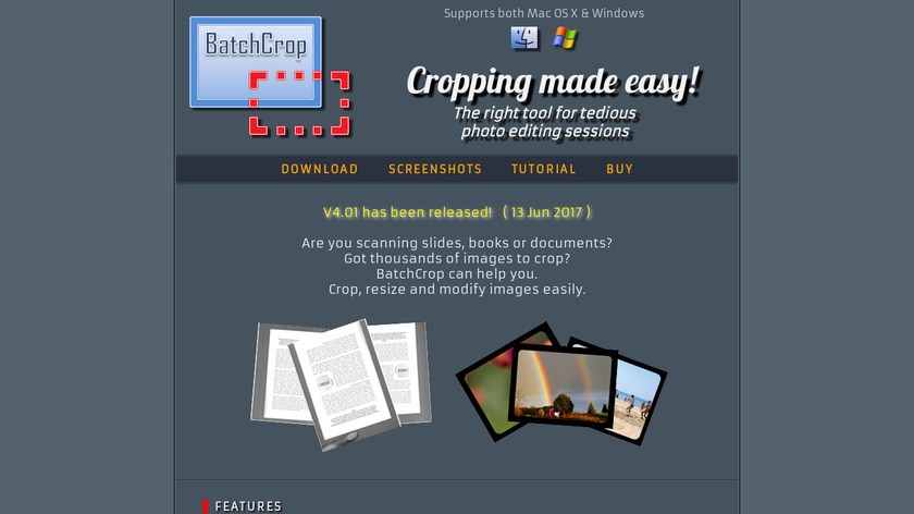 BatchCrop Landing Page