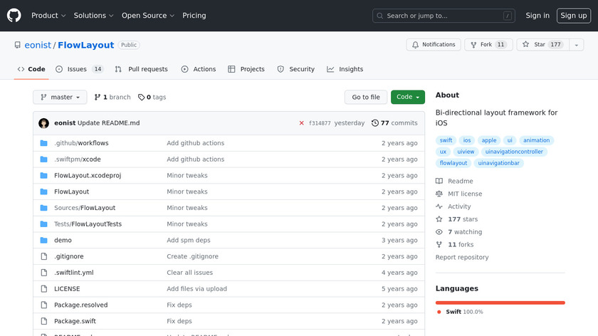 FlowLayout Landing Page