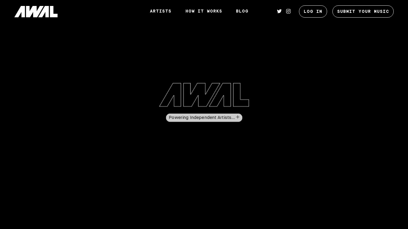 AWAL Landing page