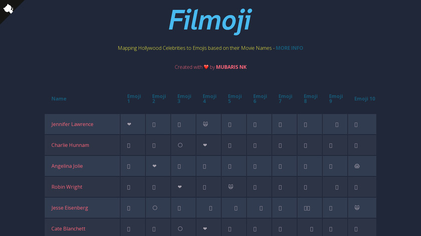 Filmoji Landing Page