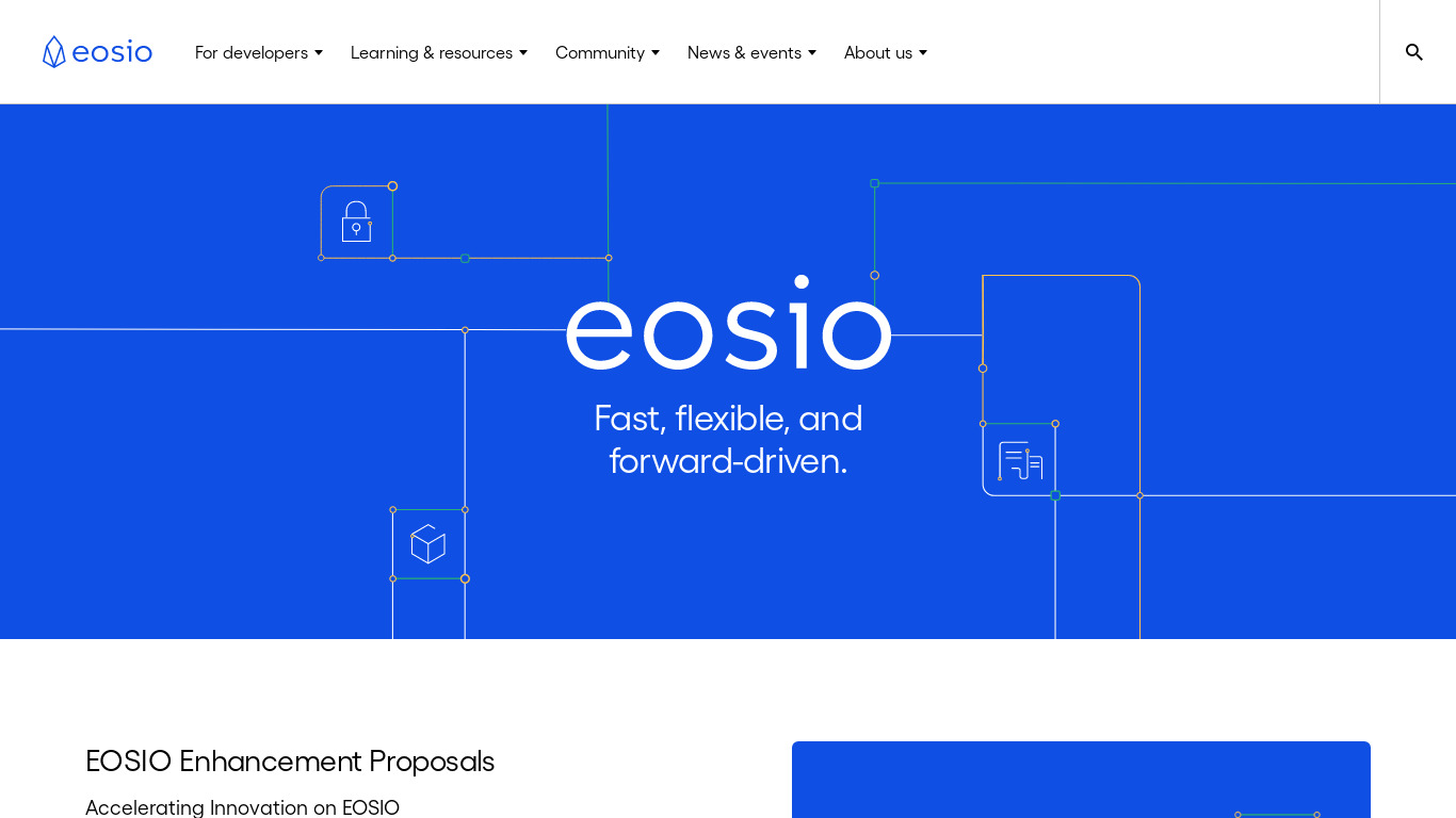 EOS Landing page