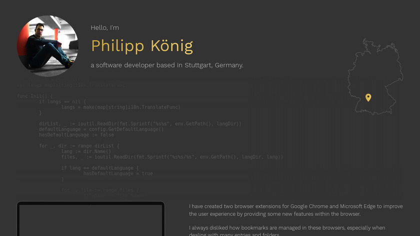 Bookmark Sidebar Landing Page