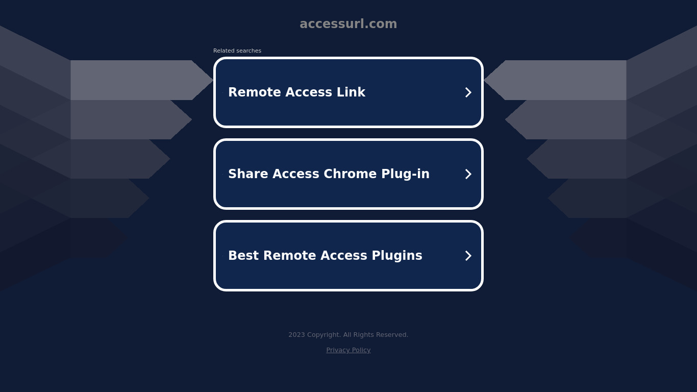 AccessURL Landing page