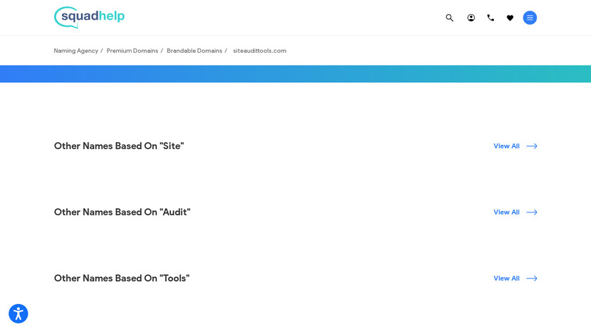 SiteAuditTools.com Landing Page