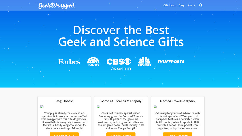 Geek Wrapped Landing Page