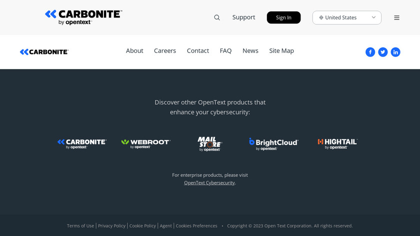 EVault Landing Page