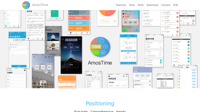 AmosTime Landing Page