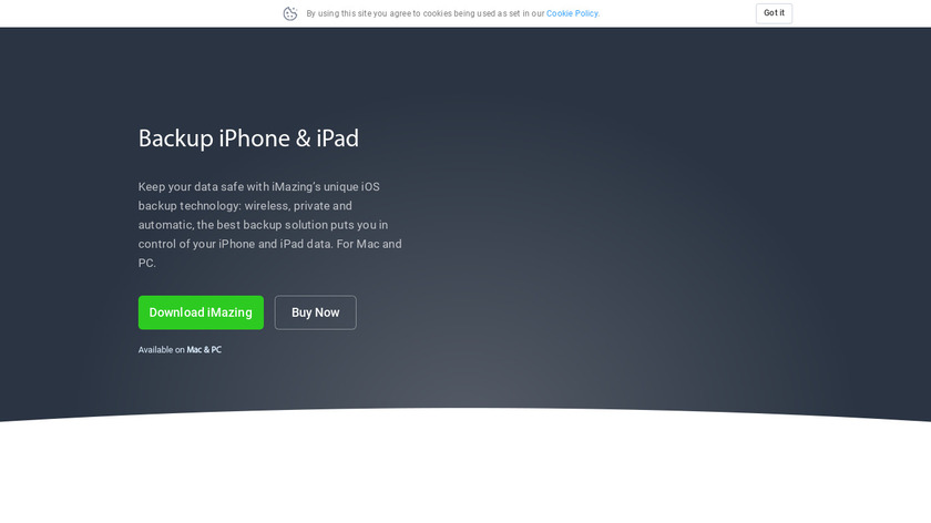 iMazing Mini Landing Page