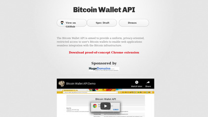 Bitcoin Wallet API image