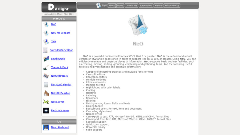 NeO Landing Page