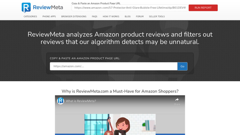 ReviewMeta.com Landing Page