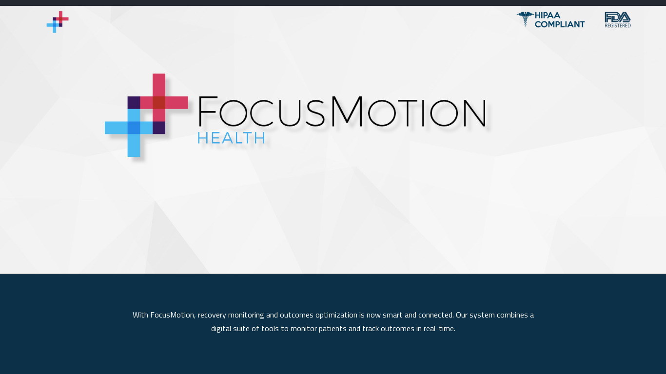 Creator by FocusMotion Landing page