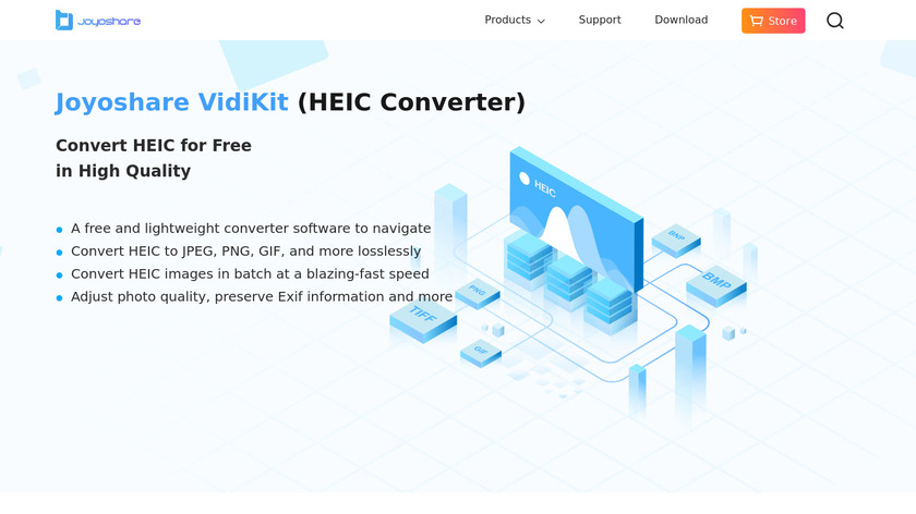 Joyoshare HEIC Converter Landing Page
