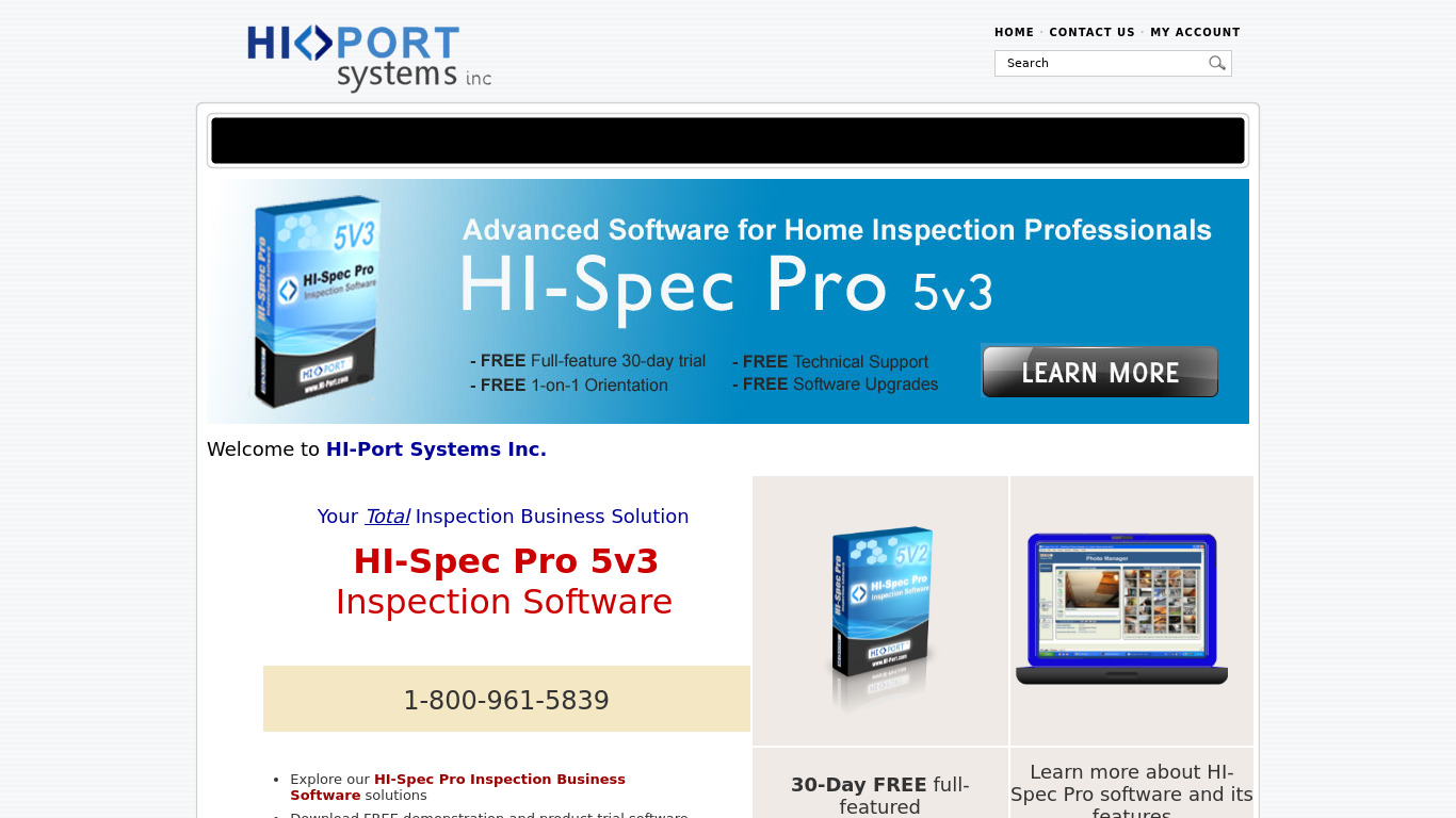 HI-Spec Solutions Landing page