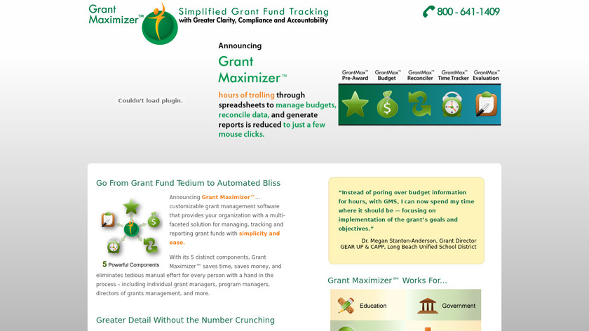 Grant Maximizer Landing Page