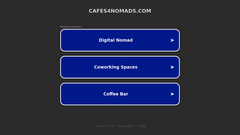 Cafes 4 Nomads Landing Page