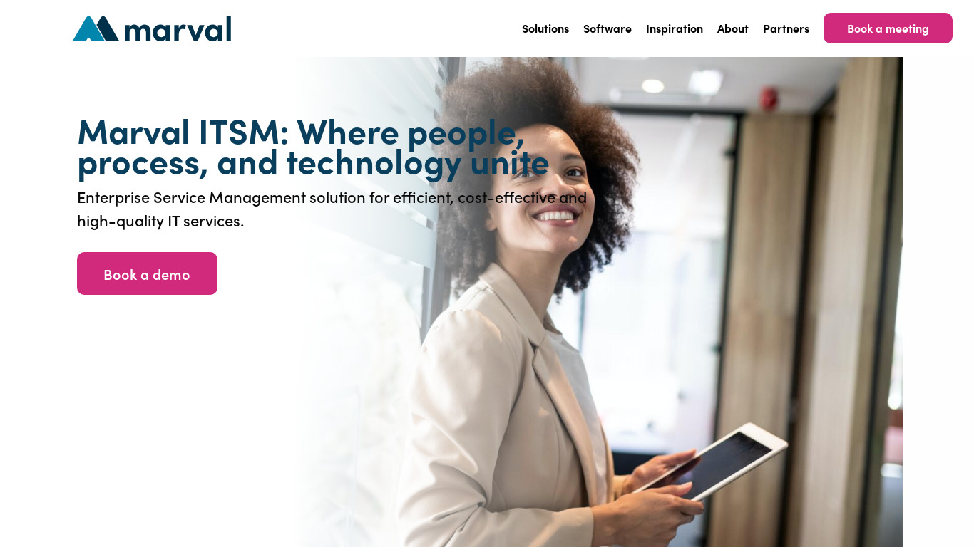 MSM ITSM Software Landing page