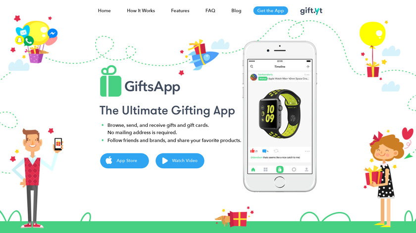 GiftsApp Landing Page