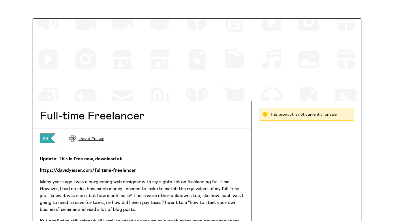 Full-time Freelancer Landing page