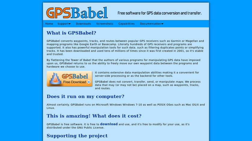 GPSBabel Landing Page