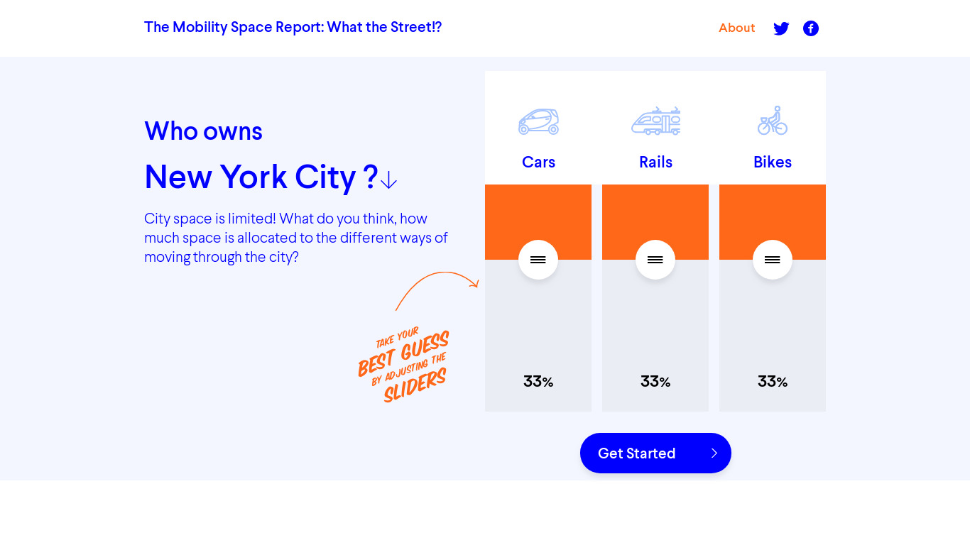 What the Street Landing page