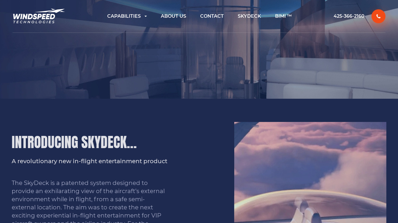 SkyDeck Landing page