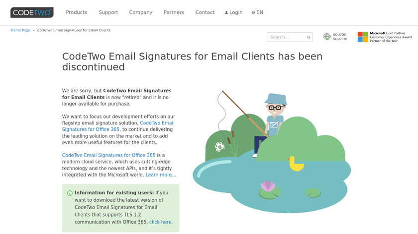 CodeTwo Email Signatures Landing Page