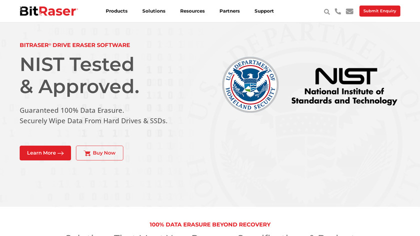 BitRaser Landing Page