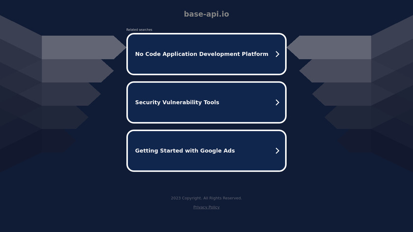 Base API Landing Page