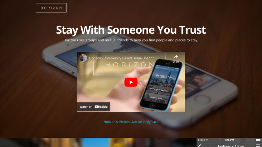 Horizon for Android Landing Page