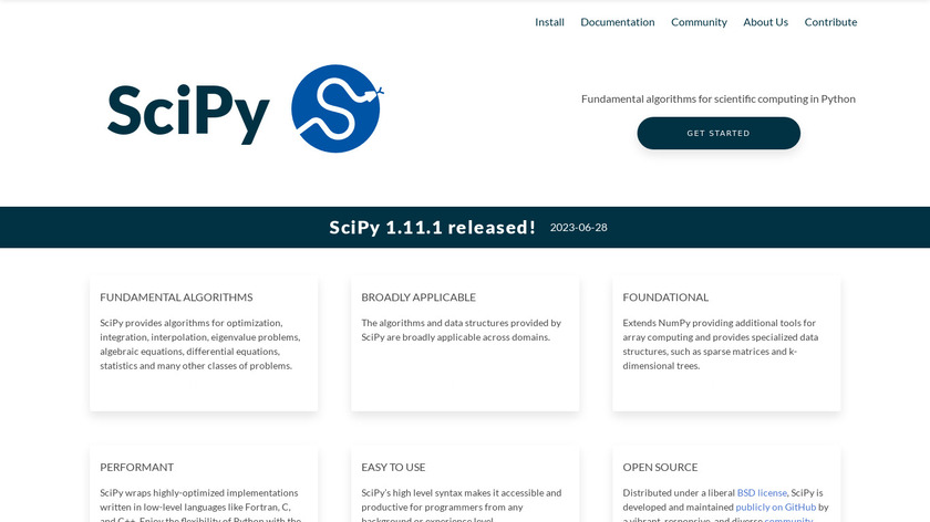 SciPy Landing Page