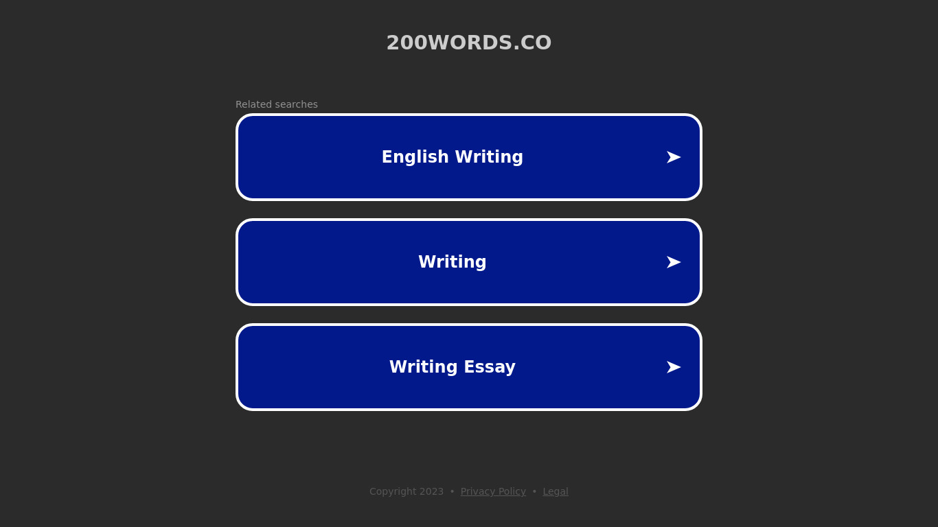 200words Landing page
