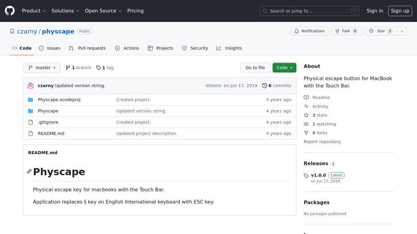 Physcape Landing Page