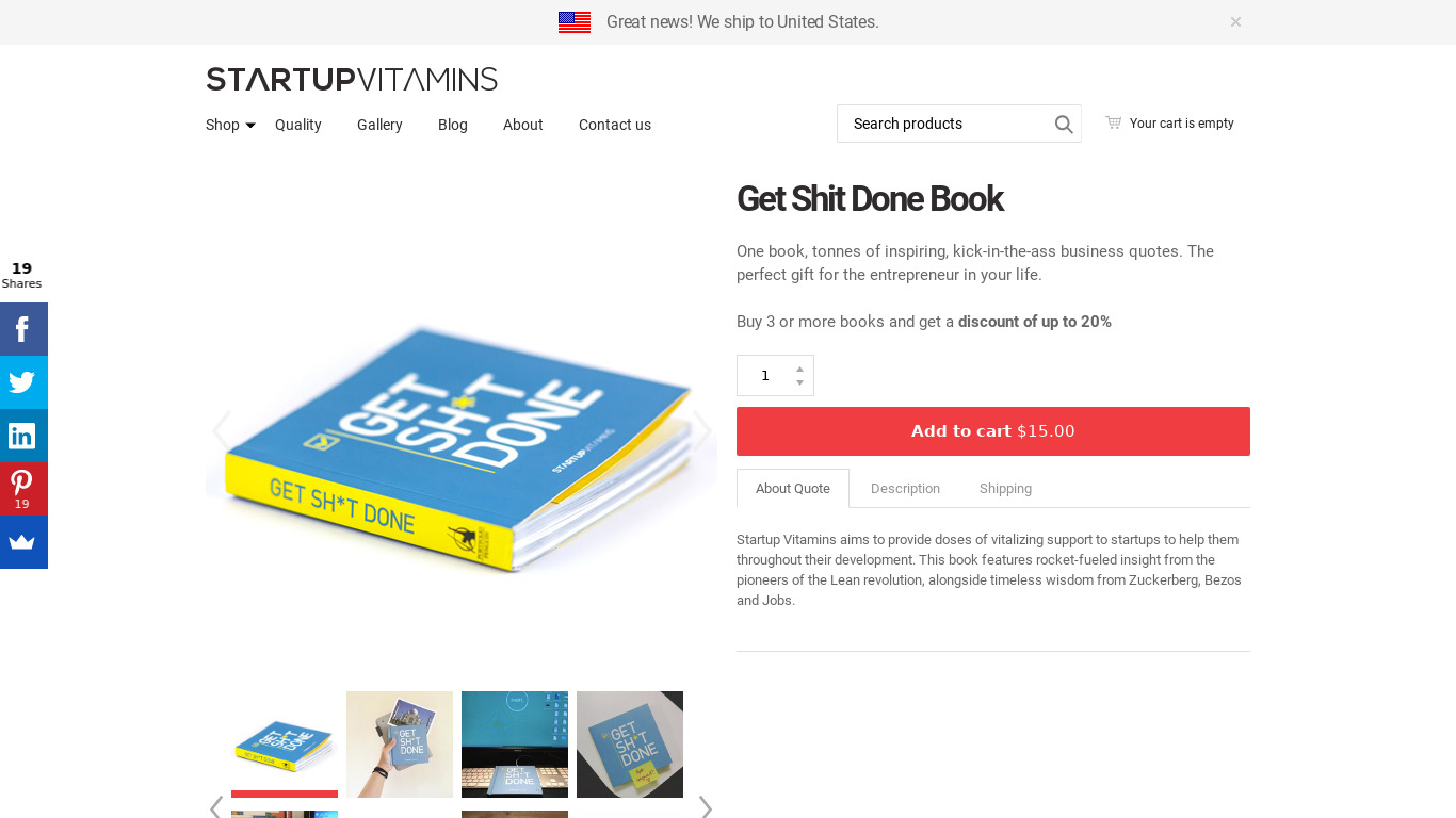 Get Shit Done Book Landing page