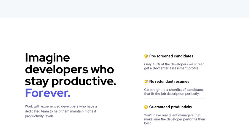 Devcenter Landing Page