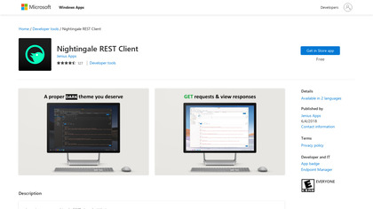 Nightingale REST API Client screenshot