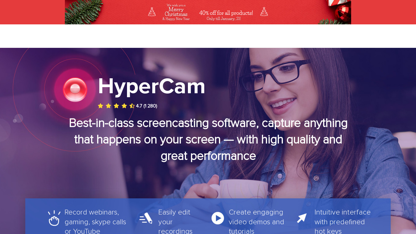 HyperSnap Landing page