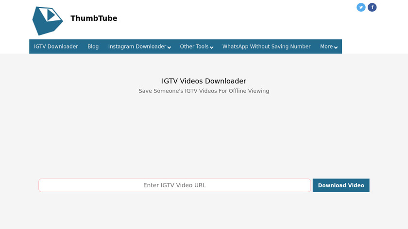 IGTV Video Downloader Landing Page