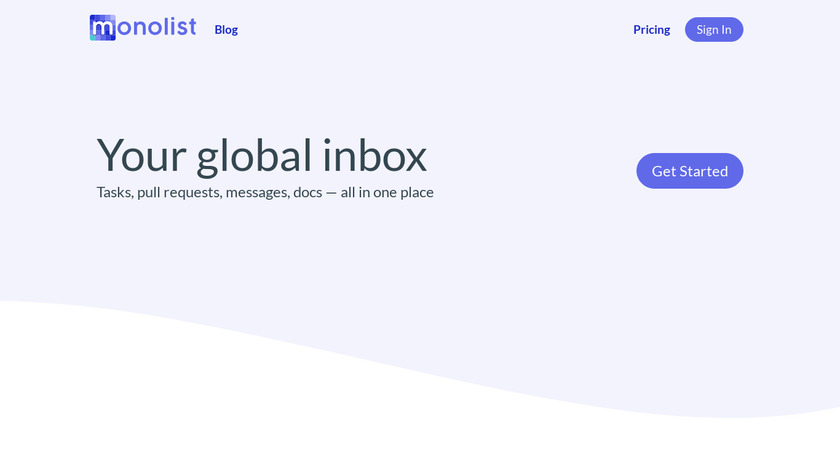 Monolist.co Landing Page