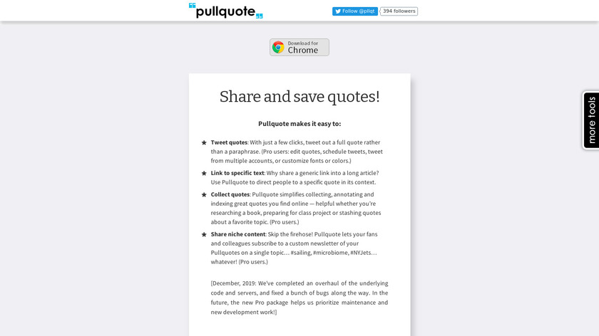 Pullquote Landing Page