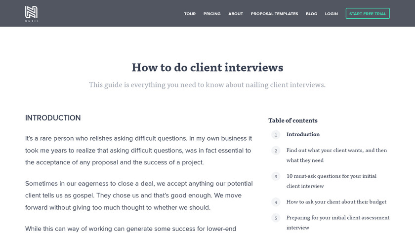 How to Survive Client Interviews Landing Page