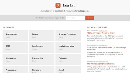 Sales List by Prospect.io image