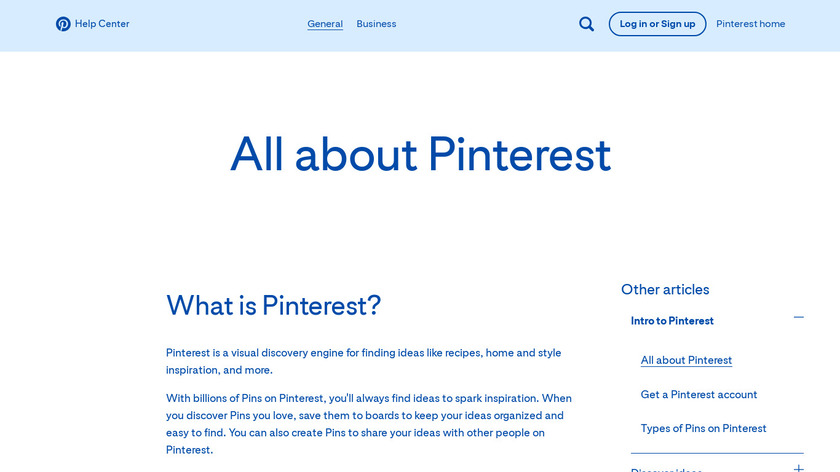 Pinterest Messaging Landing Page