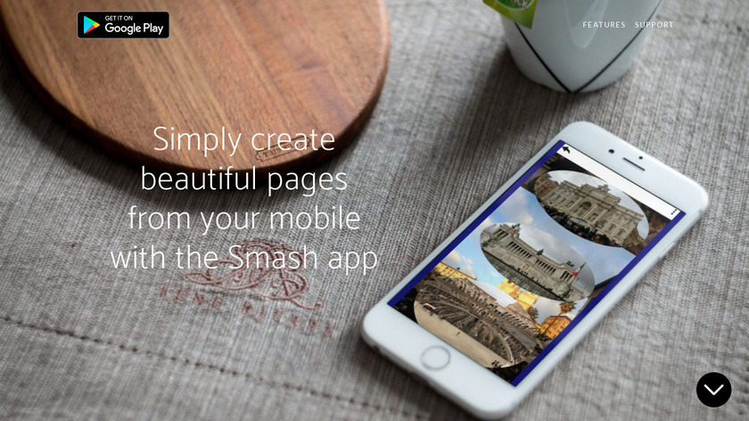 Smash Page Creator Landing Page