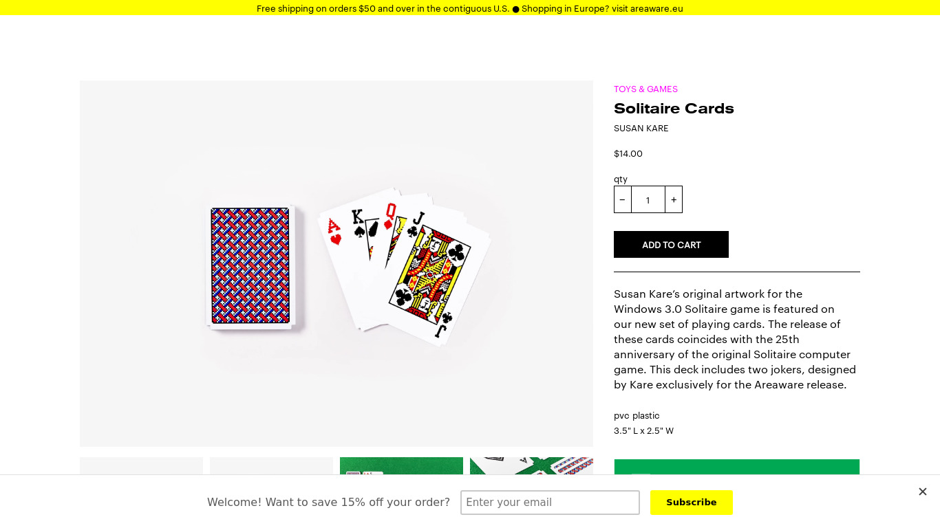 Windows 3.0 Solitaire Cards Landing page