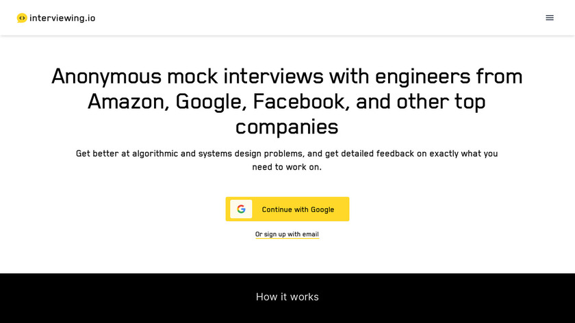 interviewing.io Landing Page